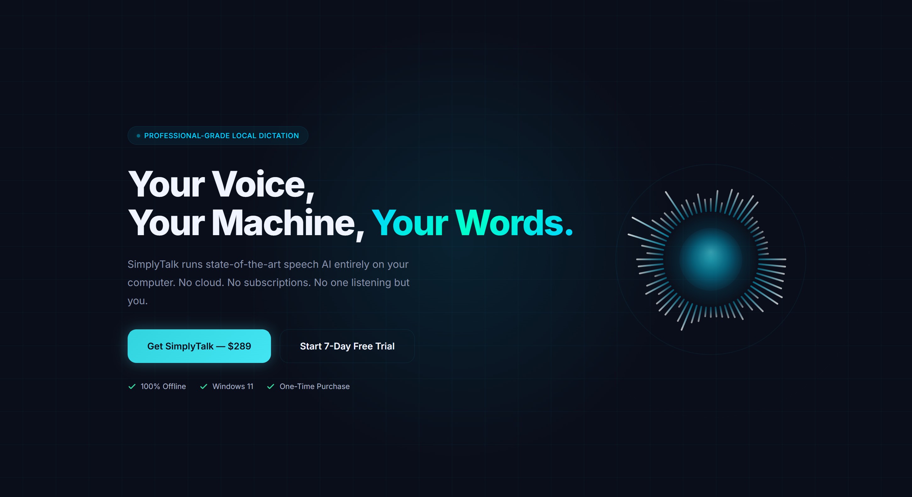 SimplyTalk desktop application interface