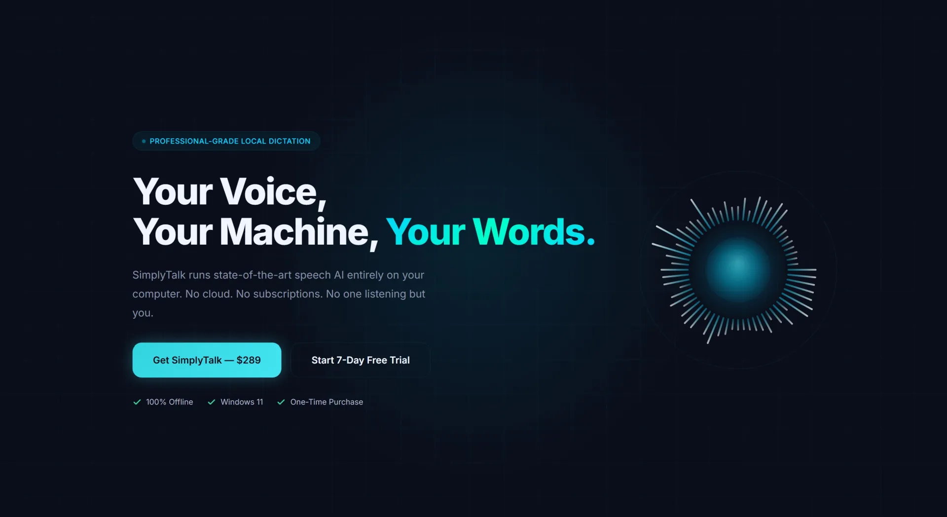 SimplyTalk desktop application interface